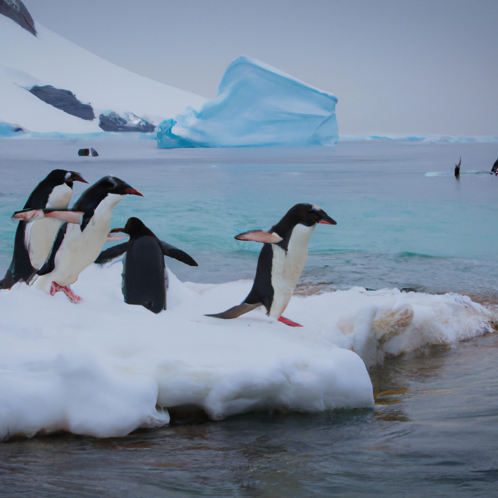 experience the wonder of encountering penguins in antarctica and immerse yourself in the unique beauty of the icy landscape.